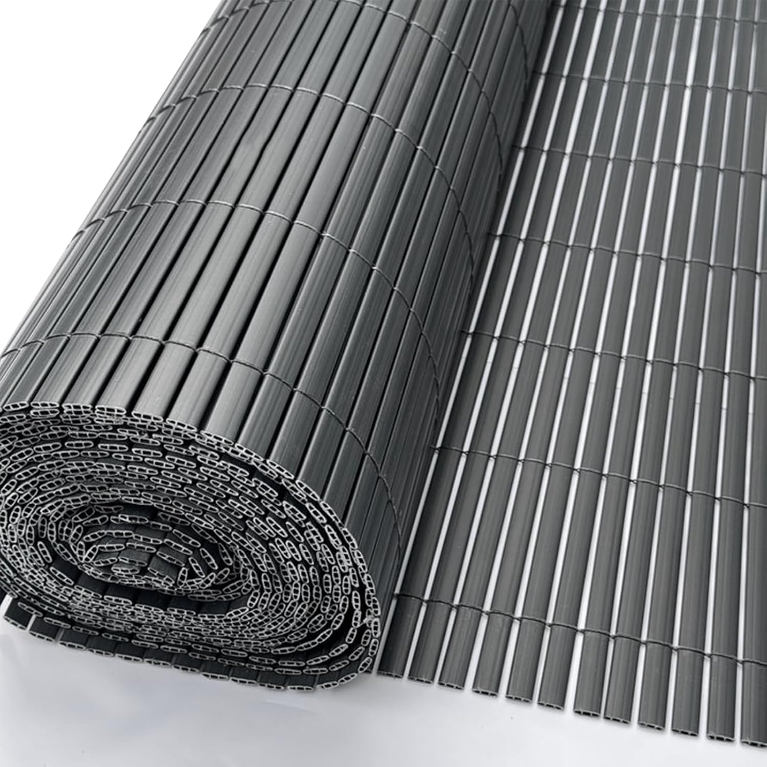 PVC privacy screen mat - anthracite privacy screen for fence garden terrace